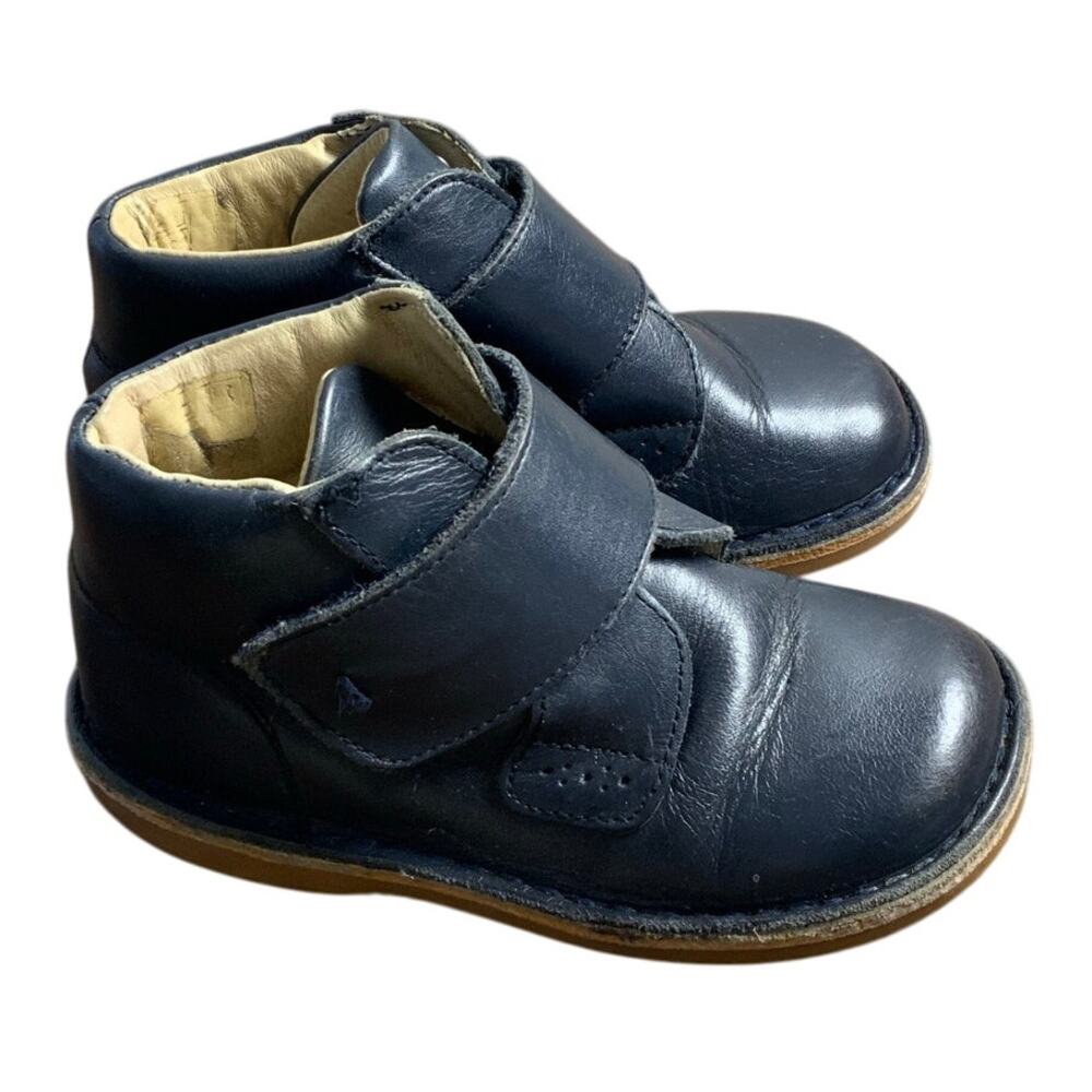 Jacadi Paris‎ Genuine Leather Navy Toddler Boots size 24